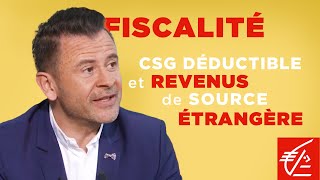 Où trouver le montant de la CSG déductible 6DE ?
